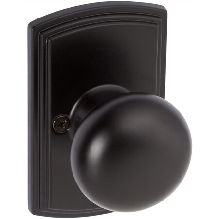 Delaney Hardware Italian Collection Santo Black Dummy Door Knob 365604